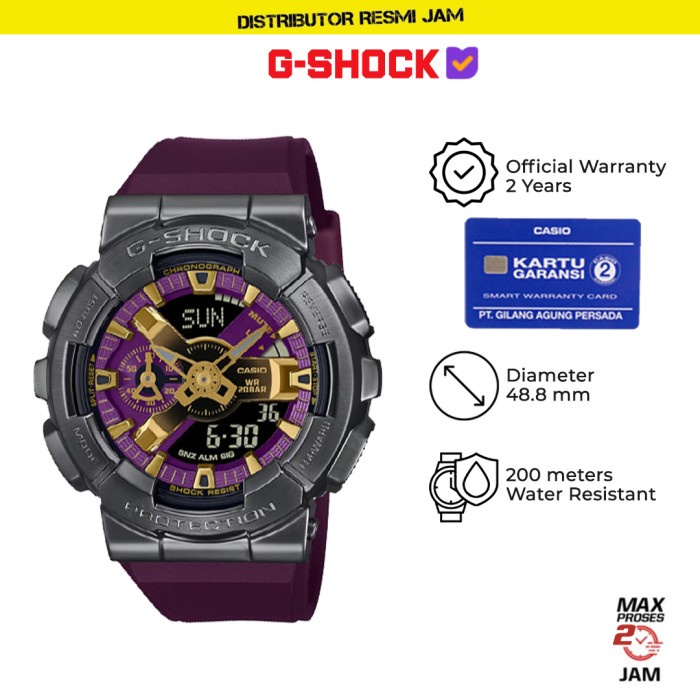 GShock GM-110CL-6ADR GM-110 GM110CL GM110 Garansi Resmi 2 Tahun