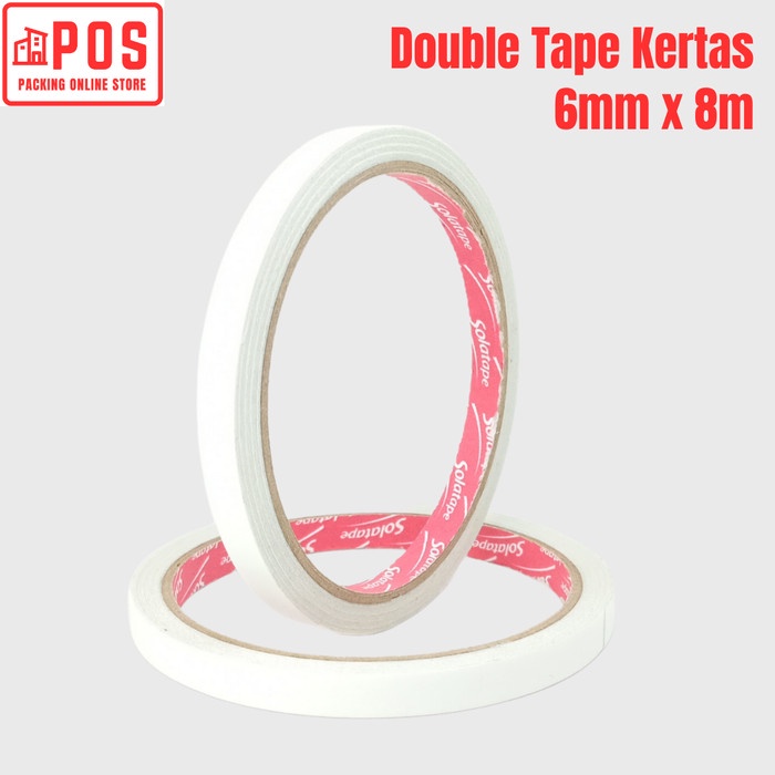 

Double Tape Kertas 6mmx8m | Solatape