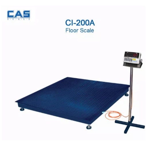 timbangan lantai 2ton / floor scale CAS CI-200A UK 1Mx1M 500kg-2ton Juragan Timbangan Digital