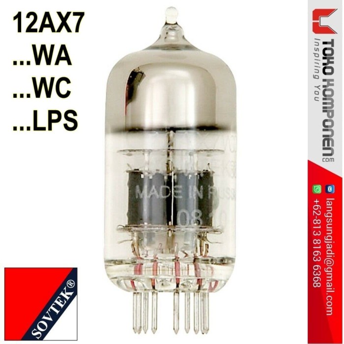 Sovtek 12AX7WA 12AX7WC 12AX7LPS twin triode tube 12AX7 ECC83 7025