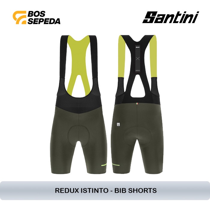SANTINI BIB SHORT REDUX ISTINTO VERDE MILITARY