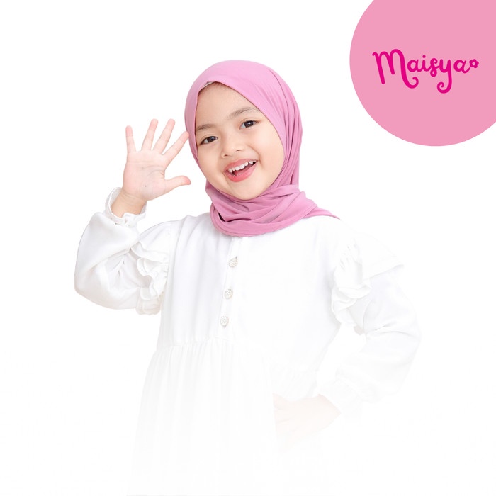 ✨LARIS✨ -PASTAN MADINA PASMINA ANAK HIJAB INSTAN JILBAB ANAK PEREMPUAN - SAGE GREEN, S (6-24m)
