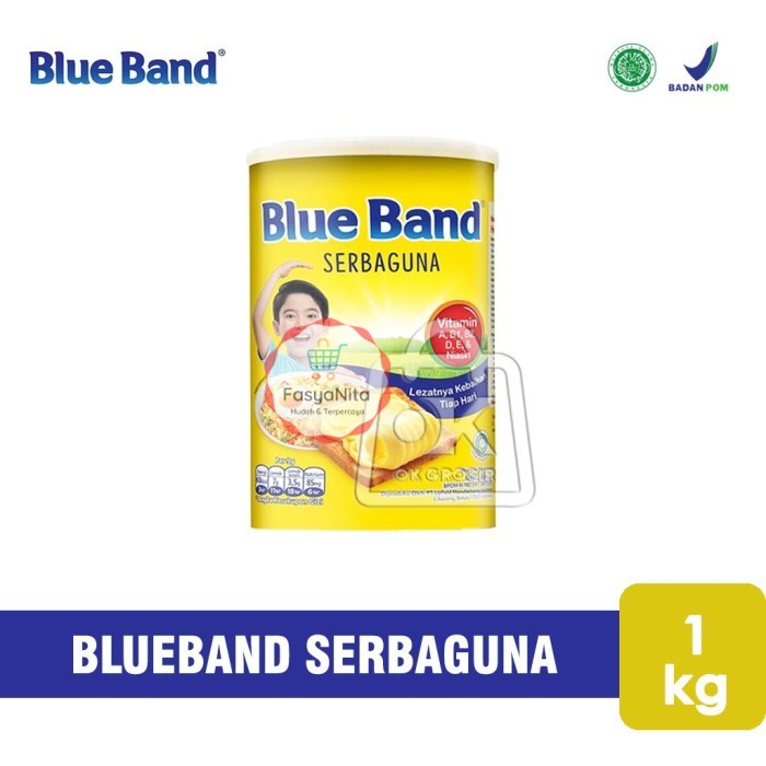 

Margarin Blue Band Sebaguna Tin / Blueband Kaleng (1 Kg) - FasyAnita Mart Denpasar