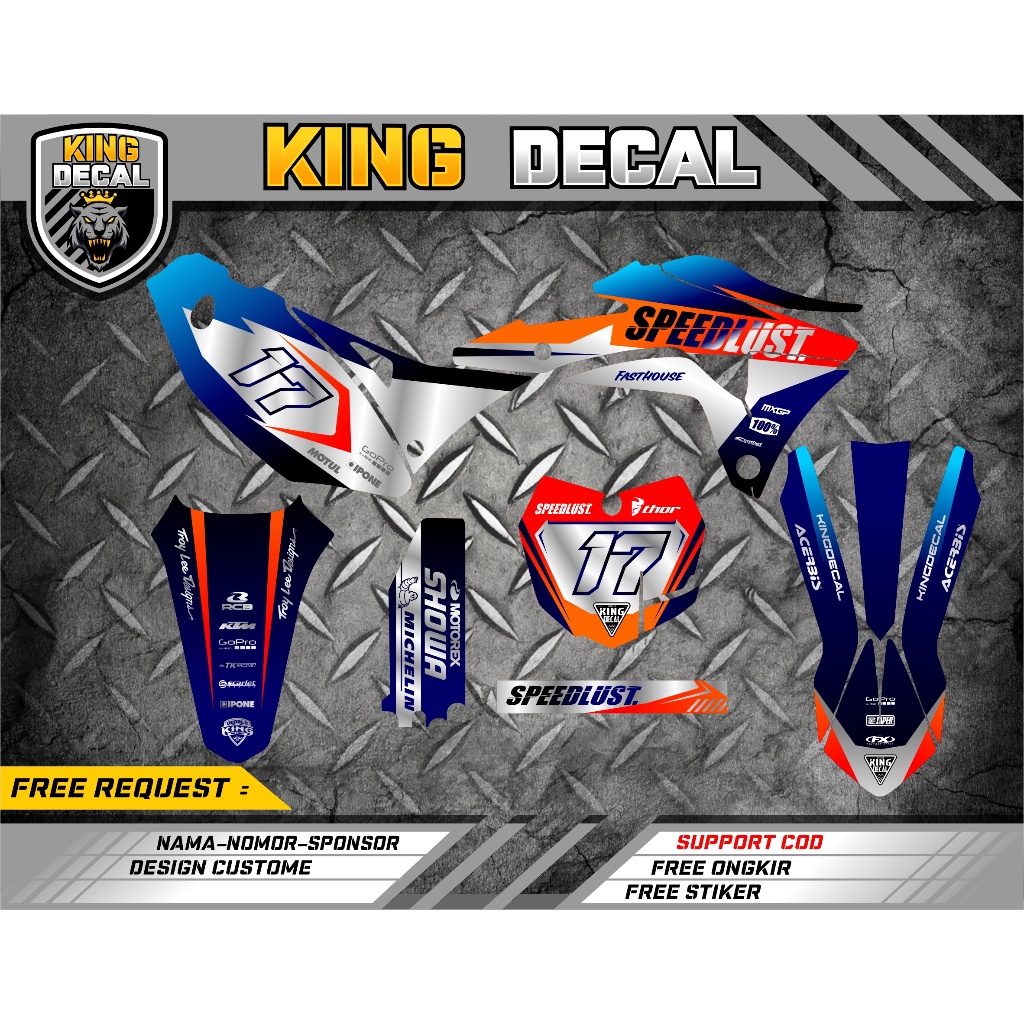 DECAL STICKER KLX GORDON FULL BODY / DECAL GORDON / DECAL STIKER VARIASI KLX GORDON / STICKER KLX ST