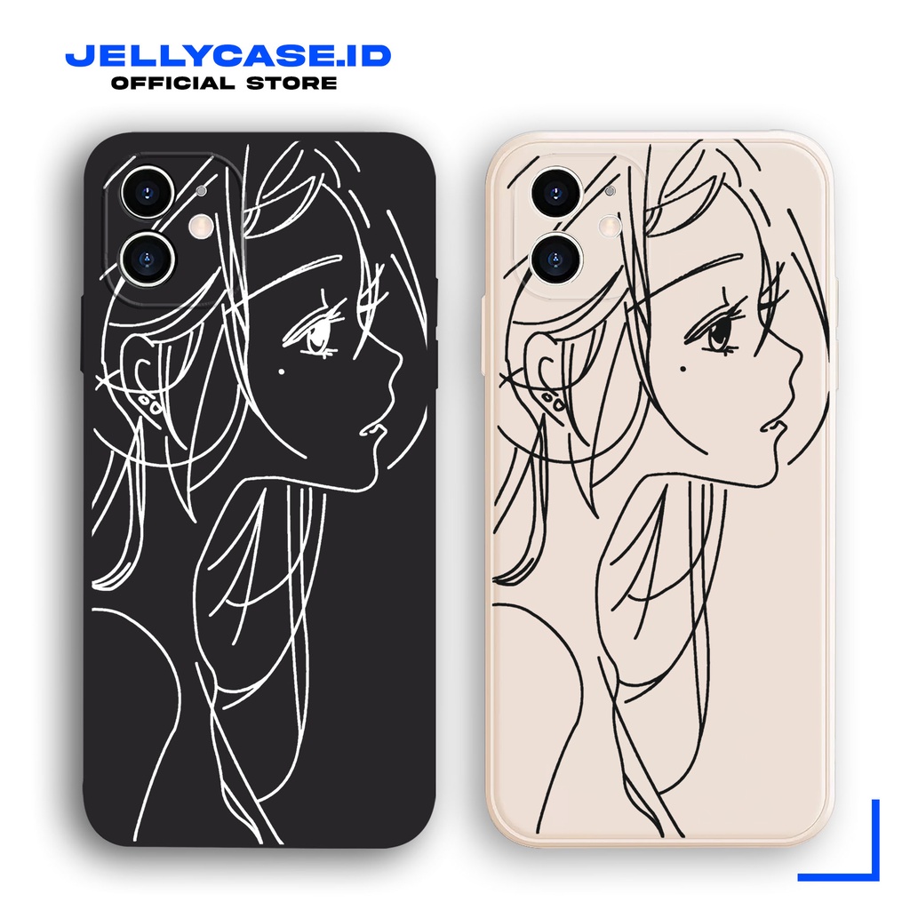 Soft Case Xiaomi Redmi Note12 Note11 Note9 Note10S 12C 9A 9 9C 9T 10A 10C JE157 Aesthetic Girl Softc