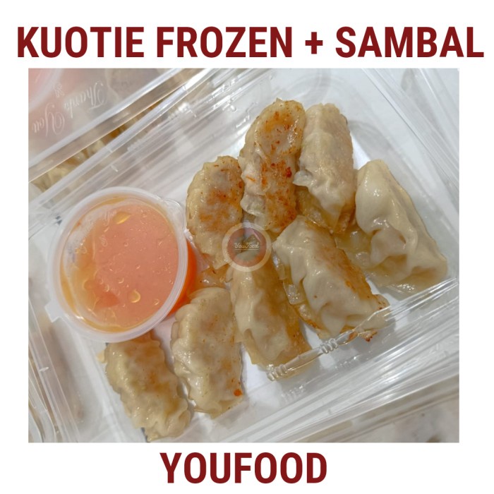 

Kuotie Ayam - Gyoza Kuotie - Chicken Dumpling Include Sambal (Frozen)