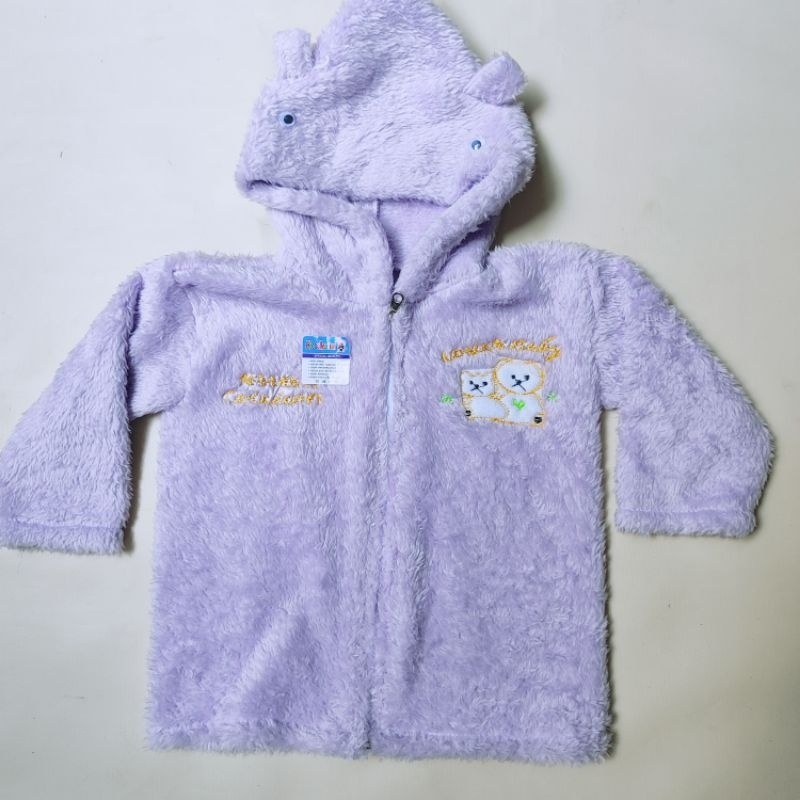 jaket bulu bayi 3-12 bulan/baju hangat bayi lucu