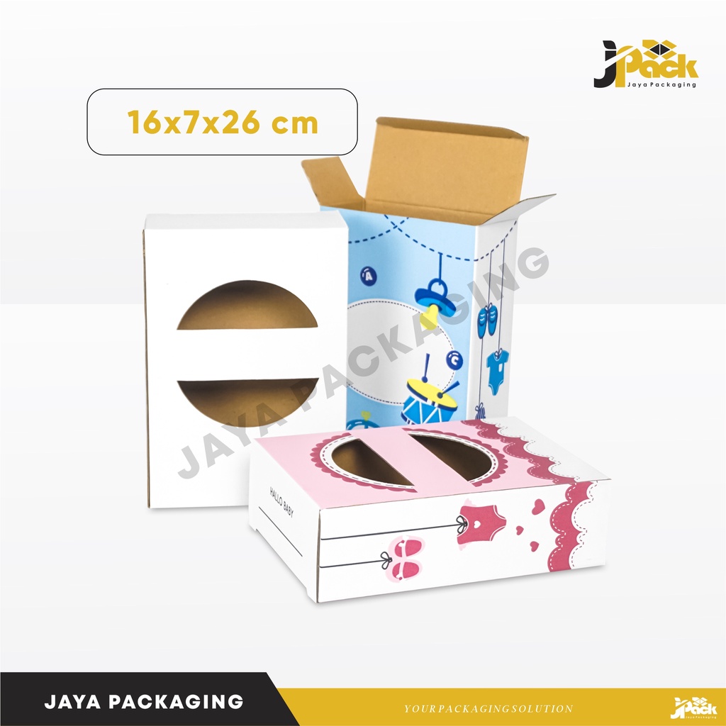 

Box 16X7X23 Pekabo) KARDUS/PAKING/KEMASAN/HAMPERS/BABYBAYI//HALLOBABY/HALLOBOY/HALLOGIRL/TINGGI23