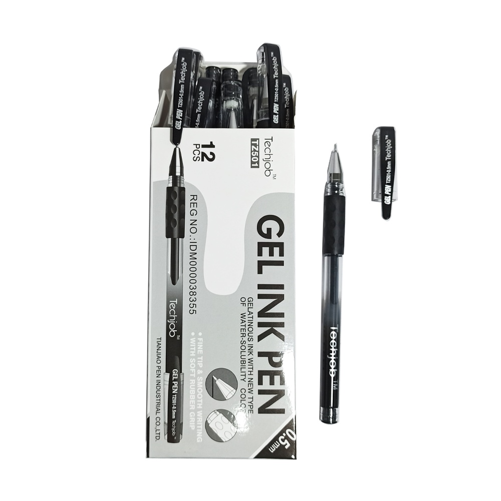 

TECHJOB - Gel Ink Pen Pulpen Cetek 0.5mm - Lusin