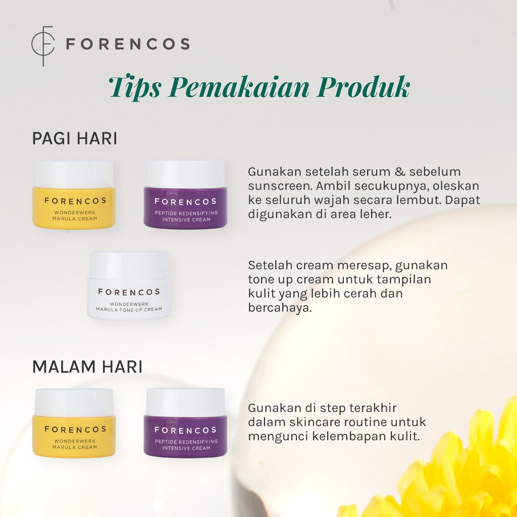 Forencos Wonderwerk Tone Up Cream - Efek Cerah Seketika