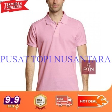 KAOS POLOS BABY PINK / KAOS KERAH POLOS BABY PINK / KERAH POLOS / KAOS SHIRT