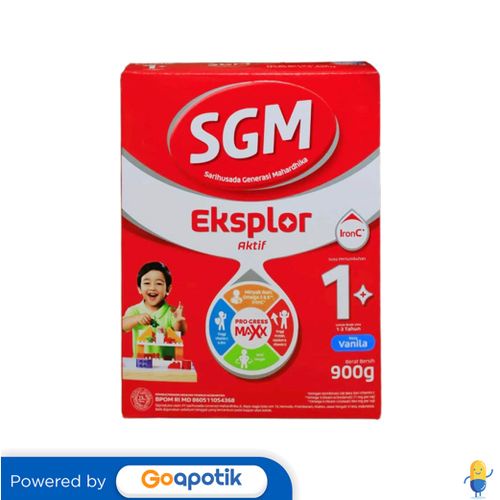 

Sgm Eksplor 1+ Usia 1-3 Tahun Rasa Vanila 900 Gram Box