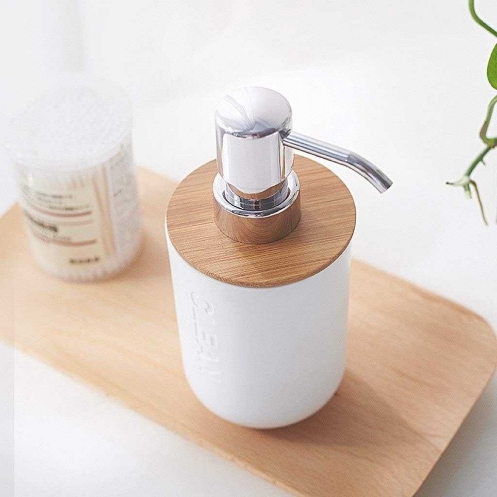 Tempat Sabun Cair Bambu Ramah Lingkungan Liquid Soap Dispenser - N1270