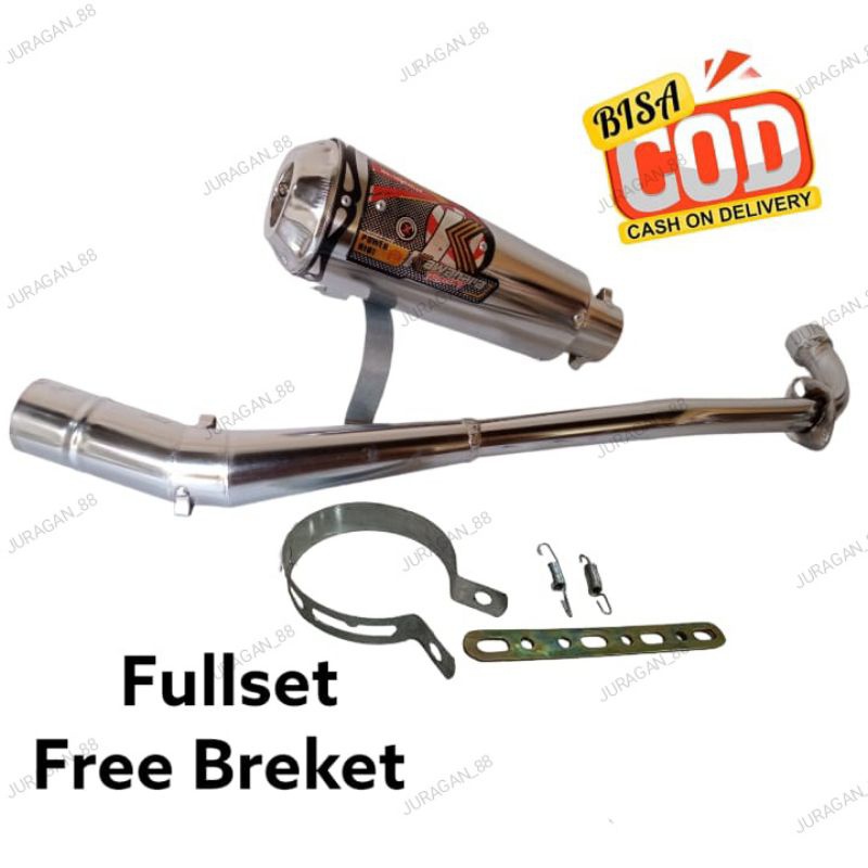 Knalpot KAWAHARA Motor Supra X, Supra Fit, Kharisma, Revo, Jupiter, Vega, Smash, Shogun.