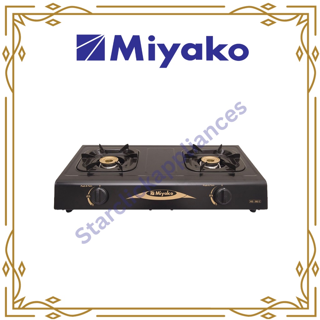 MIYAKO Kompor Gas KG-502C / KG502C / KG 502 C [2 Tungku] [Garansi Resmi]