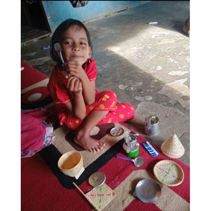 NEW mainan anak perempuan masak masakan + set mainan gerabah piring/gelas tanah liat+set mainan
