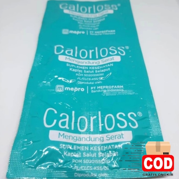 ready CALORLOSS Obat Pelangsing 6 Tablet - Obat Diet Detoks originale