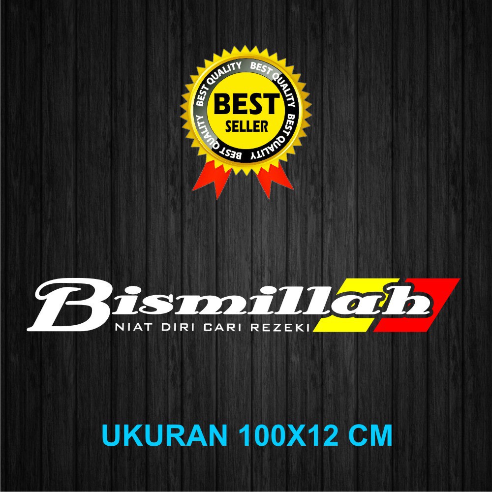 Promo Cutting Stiker / Sticker Custom / Stiker Truk Kaca Depan Mobil Bismillah Canter Ragasa Elf Fus