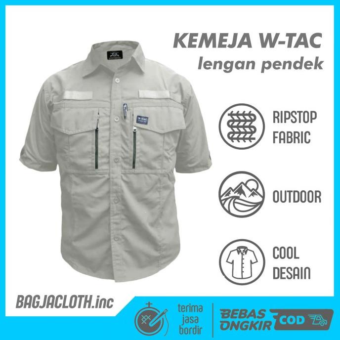 Jovan KEMEJA TACTICAL W-TAC LENGAN PENDEK / BAJU TACTICAL PDL LAPANGAN OUTDO JS004 - W-TAC PENDEK