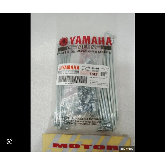 RUJI DEPAN JARI VELG PALEK MIO SPORTY SMILE J M3 ORIGINAL YAMAHA 5TL-F5104-00