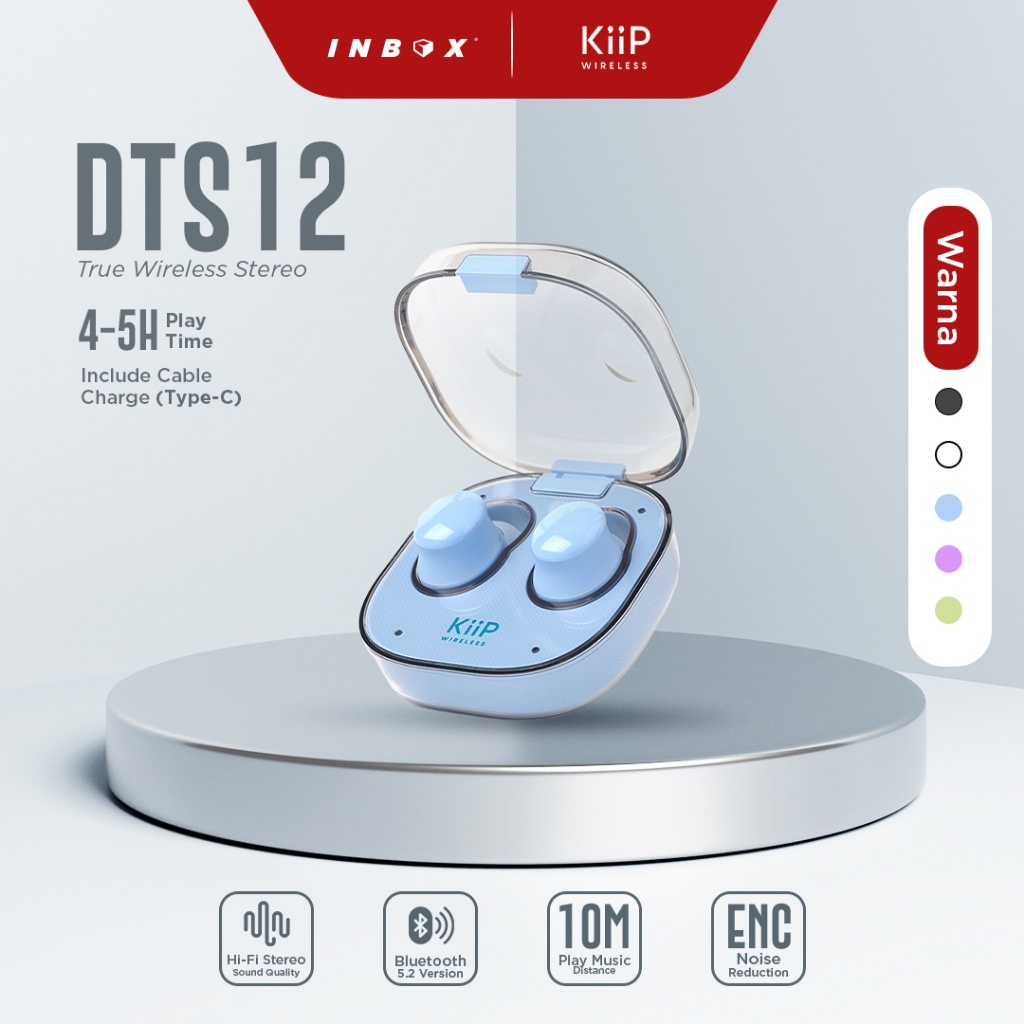 COD KiiP - TWS - DTS12 Earbuds Bluetooth
