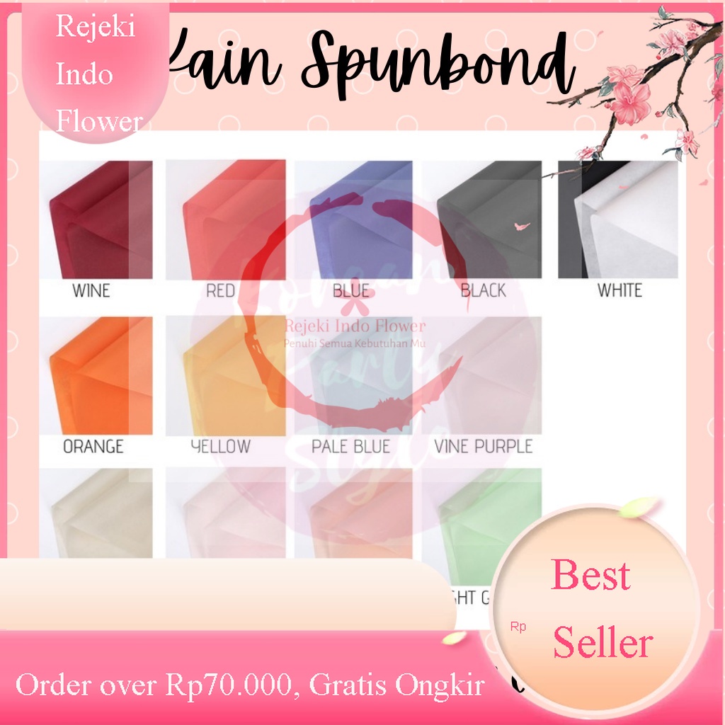 

[5 LEMBAR] REZEKI KAIN SPUNBOND PREMIUM BUKET SPUNBOND IMPORT FLOWER WRAPPING PEMBUNGKUS KERTAS BUKET BUNGA PAPER BISA CAMPUR WARNA WARNI