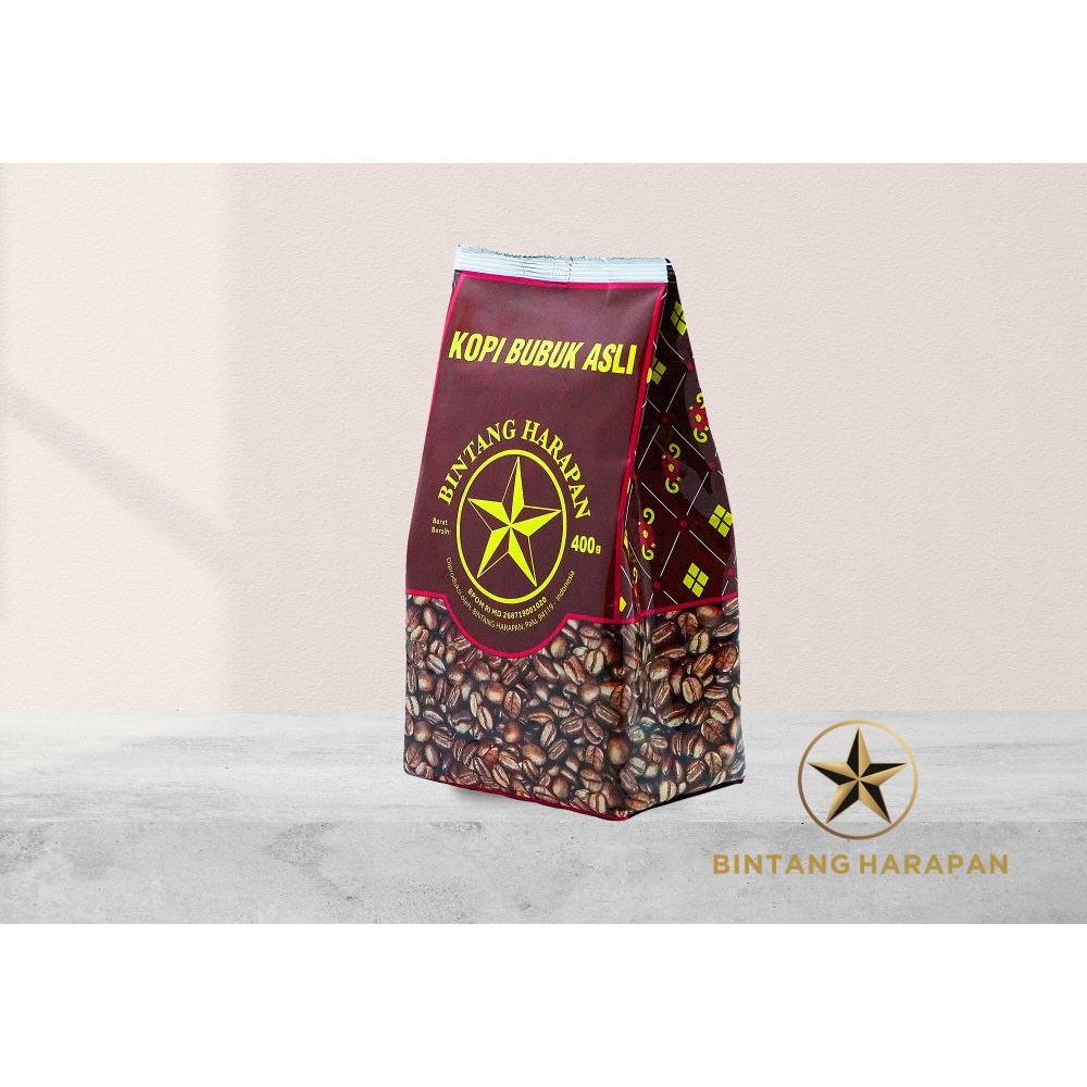 

Kopi Robusta bubuk Bintang Harapan 400 gr