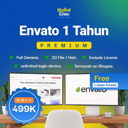 Akun ENVATO ELEMETS 1 tahun | envato 2 bulan | envato 3 bulan | envato 1 tahun