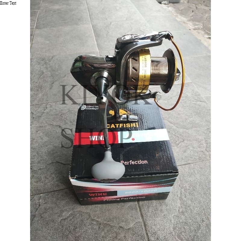KIYOKSHOP REEL PANCING LAUT CATFISH WINE 8000 SPINNING murah laris semarang