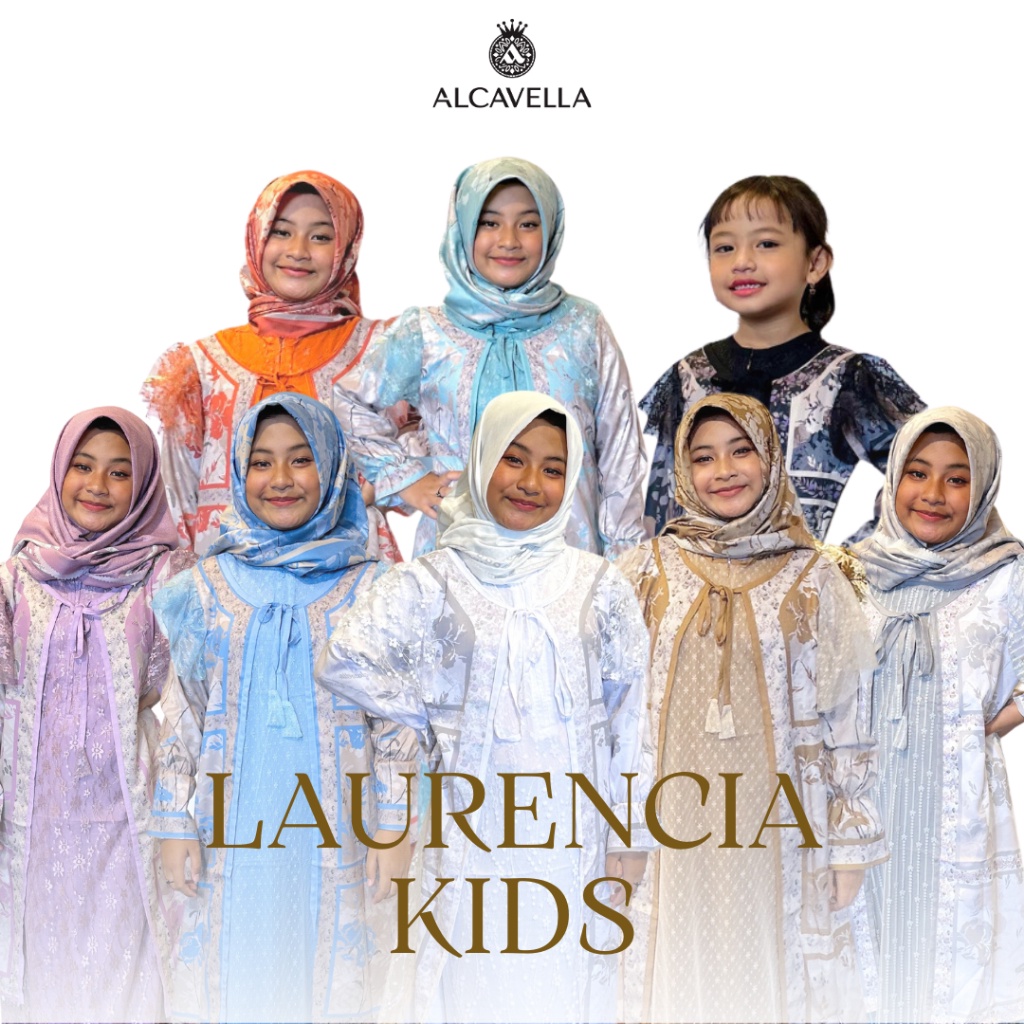 ALCV   Gamis Premium  Kids  Gamis Mewah  Anak  Dress Premium  Dress Mewah  Premium  ALCAVELLA  LAURE