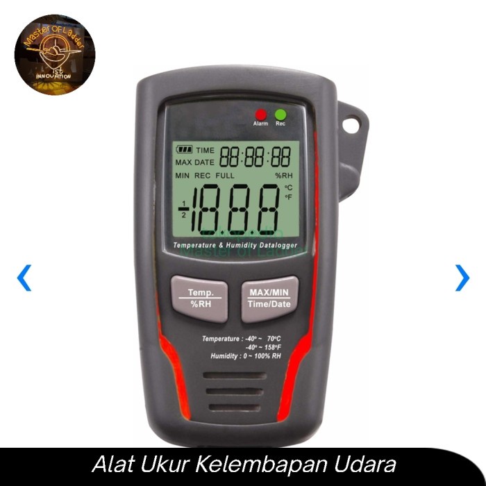 

Alat Ukur Suhu Dan Kelembapan Udara/Temperatur Humidity Data Krisbow