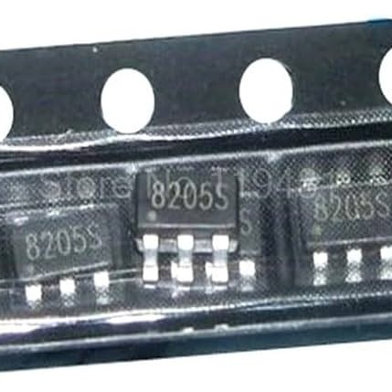4 Buah 4Pcs 8205S Sot23-6 SOT FS8205S 8205A FS8205A Mosfet N-Channel 20V 6A IC Fet
