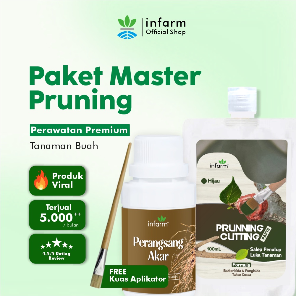 INFARM - Paket Master Pruning Nutrisi Akar Salep Kambium Stek Batang Lengkap Obat Perangsang Akar Ta