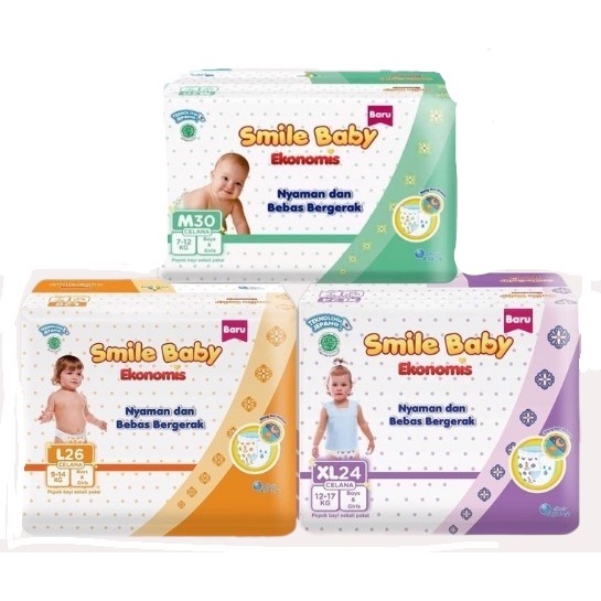 GOON Smile Baby EKONOMIS Pants Popok Bayi M30/ L26/XL24