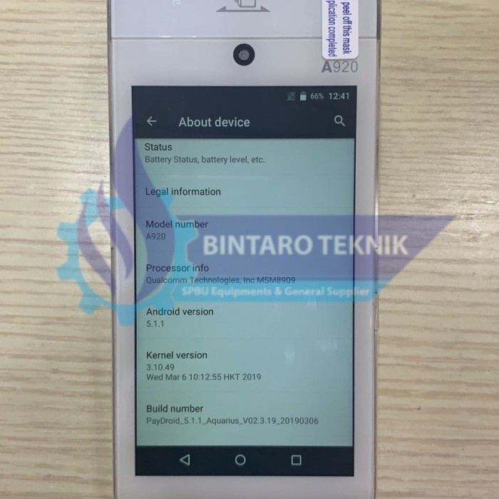 POS Android PAX A920 Printer Thermal Android
