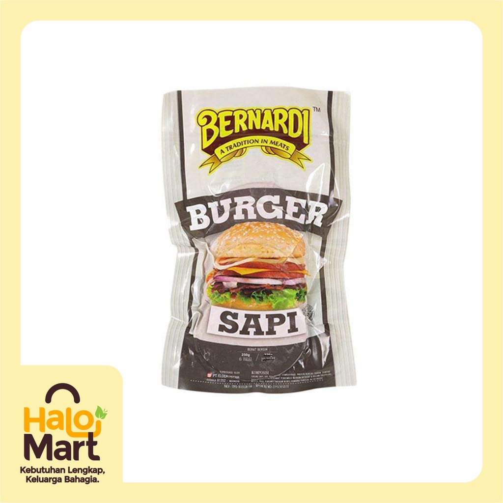 

BERNARDI BURGER SAPI 325GR ISI 10PCS