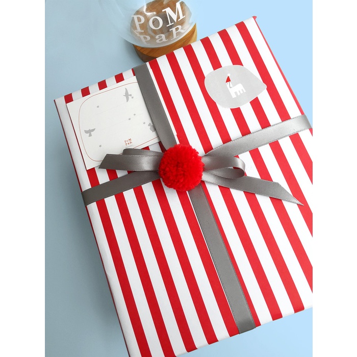 

Pompar gift wrapping - Biru Muda
