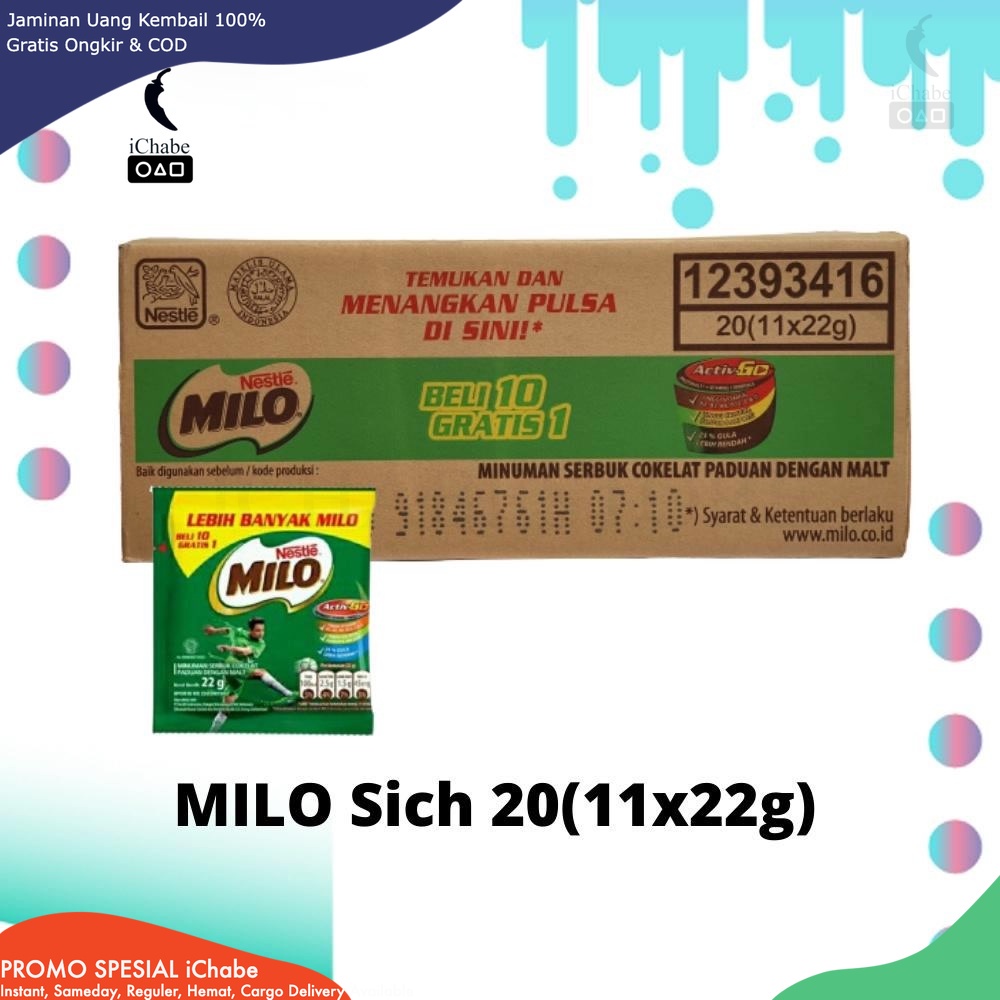 

[BISA COD] DS Milo Activ Go Sachet 20x10x22gr (1 Karton)