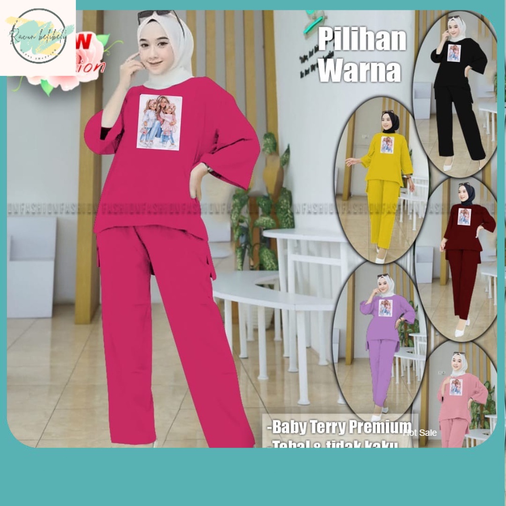One Set Terbaru / ONE SET WANITA KEKINIAN SETELAN BAJU DEWASA VIRAL BAJU SANTAI