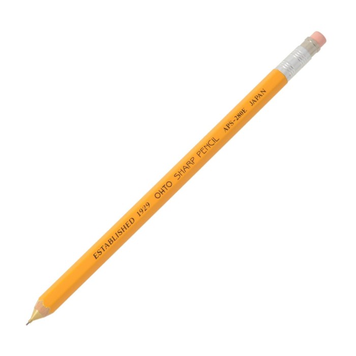 

Ohto Sharp Wooden Mechanical Pencil APS-280E - Yellow