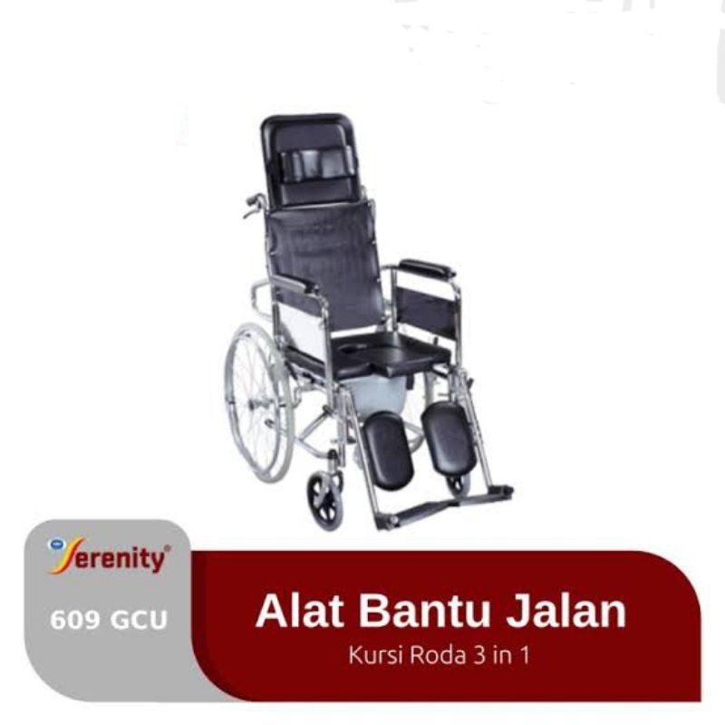 Kursi Roda 3 In 1 Serenity 609 GCU