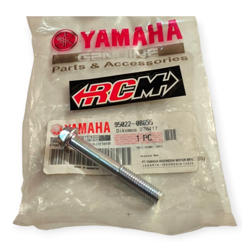 95022-08055 BOLT FLANGE BAUT RIASER KLEM STANG NMAX N MAX ORI ORIGINAL YAMAHA YGP ASLI