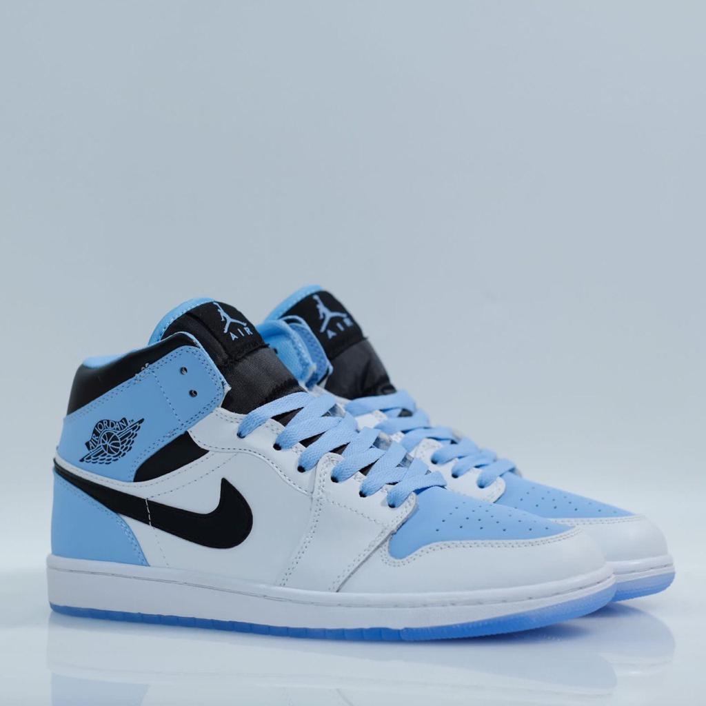 Air Jordan 1 Mid SE White Ice Blue Original BNIB | Sepatu Jordan High | Jordan Blue | Air Jordan Hig