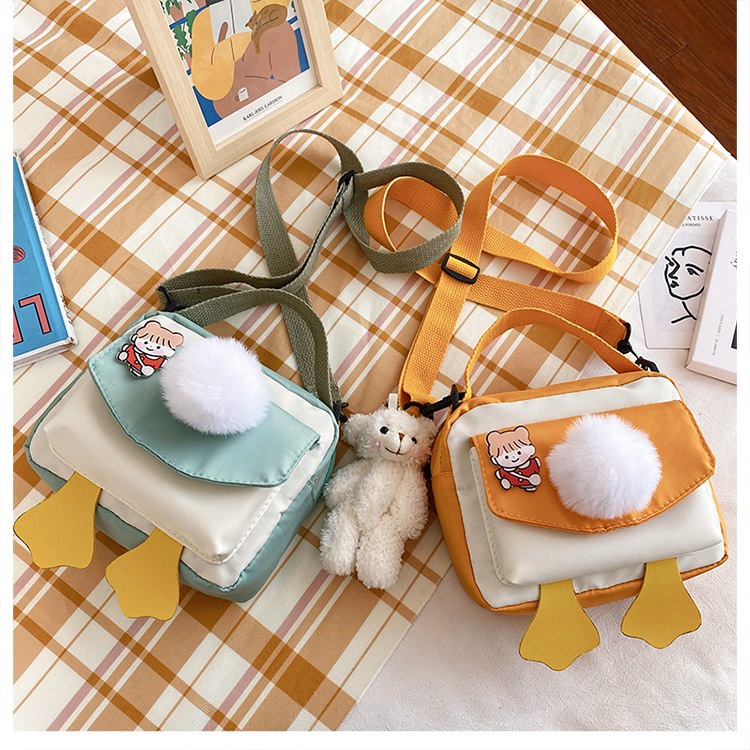 [Gongjin] Duckies Bag Tas Selempang Bahu Bebek Wanita Sling Bag Perempuan Import Korea Kualitas Premium Anak Sekolah Lucu Imut