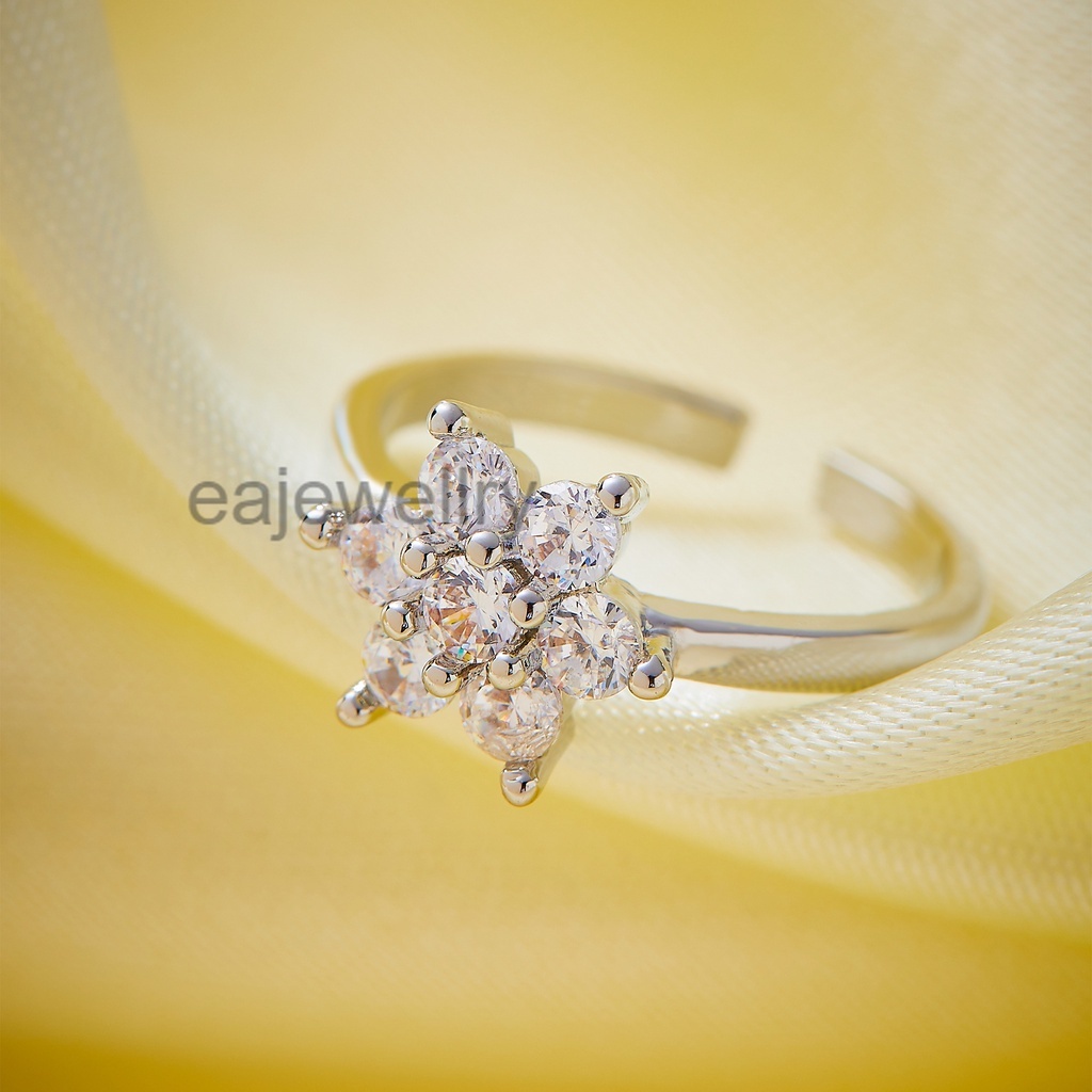 Cincin Titanium Anak Anak Emas Perempuan Laki Laki Insial Kupu Gambar Love Anti Karat Kecil Silver A