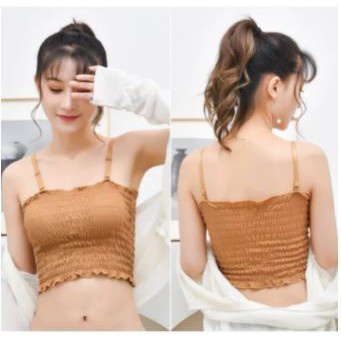 19A. Tanktop 08 Tank top korea cup bra bh wanita pakaian dalam stretch atasan inner spaghetti straps