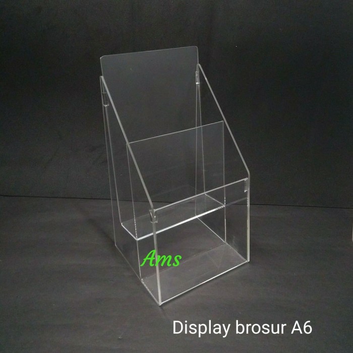 

Acrylic tempat brosur 2 susun