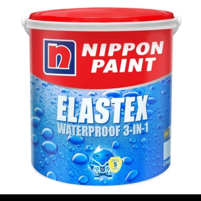 cat tembok outdoor elastex 4kg - clear