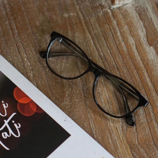 Uppernoose Milen - Frame Kacamata Elastis Lentur Oval Kecil Korea Pria Wanita