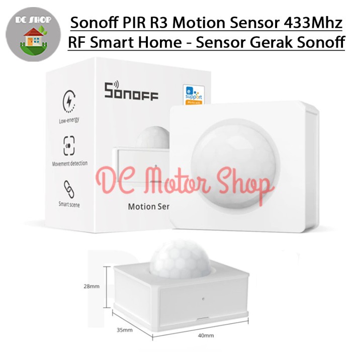 Sonoff PIR R3 Motion Sensor 433Mhz RF Smart Home - Sensor Gerak Sonoff